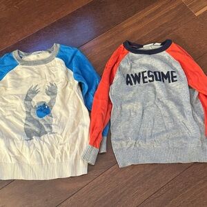 Boys sweaters from the children’s place size 4t guc